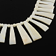 Freshwater Shell Beaded Bib Statement Necklaces NJEW-Q280-03A-4