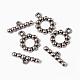 Tibetan Style Alloy Ring Toggle Clasps X-TIBE-2109-AS-LF-2