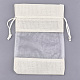 Cotton & Organza Packing Pouches Drawstring Bags ABAG-S004-09G-13x18-2