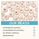 PandaHall Elite about 500pcs 8mm Natural Round Wooden Beads Assorted Round Wood Ball Loose Spacer Beads for DIY Jewelry Craft Making WOOD-PH0008-14-3