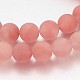 Chapelets de perles en verre de quartz de cerise G-J276-66-10mm-1