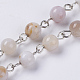 Natural Agate Beaded Chains AJEW-JB00398-05-1