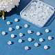 Olycraft 102 pièces 8mm perles de cristal craquelé naturel craquelé brins de perles de quartz rondes perles de pierres précieuses en vrac énergie pierre pour bracelet collier fabrication de bijoux G-OC0001-14-4