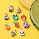 20Pcs 10 Style Handmade Polymer Clay Charms CLAY-YW0001-75-5
