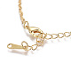 Gold Plated Tin Alloy Twisted Singapore Chain Fine Necklaces NJEW-BB10191-18-2