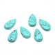 Cabochons en pierre précieuse de turquoise synthétique X-G-T024-15x30mm-04-1