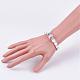 Synthetic Opalite Beads Stretch Charm Bracelets BJEW-JB03161-4
