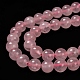 Chapelets de perles en quartz rose naturel X-G-L104-8mm-01-3