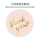 4 Colors Thank You Stickers Roll STIC-PW0006-017-2