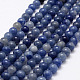 Chapelets de perles en aventurine bleue naturelle X-G-F380-8mm-1