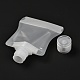 ペットのプラスチック製トラベルバッグ  マットスタイルの空の詰め替え可能なバッグ  キャップ付きの長方形  化粧品用  透明  11.1cm  容量：30ml（1.01液量オンス） ABAG-I006-03-3