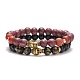 2Pcs 2 Style Mala Bead Bracelets Set BJEW-JB08416-1