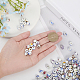 Globeland 210 pièces 6 perles de porcelaine faites à la main de style PORC-GL0001-01-3