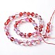 Dyed Synthetic Moonstone Round Beads Strands G-L376-8mm-B09-2