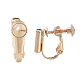 Brass Screw Clip-on Earring Converters Findings X-KK-N229-01B-2