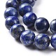 Lapis lazuli naturale perle tonde fili X-G-I181-09-8mm-3