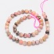Natural Pink Opal Round Bead Strands G-M239-33-2