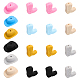 CHGCRAFT 18Pcs 12 Style Silicone Beads SIL-CA0001-90-1