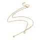 Initial Letter G with Long Chain Tassel Pendant Necklace STAS-D184-05G-3