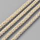 Braided Polyester Cords with Gold Metallic Cords OCOR-S108-202-3