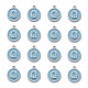Emaille Charms aus platinierter Legierung X-ENAM-S118-04G-P-2