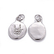 Латунные микропейв с кубическим цирконием asl charms X-KK-G360-11P-2
