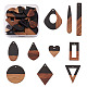 Resin & Walnut Wood Pendants RESI-TA0001-12-1
