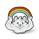 Mouse and the Rainbow Enamel Pin ENAM-B046-13-1