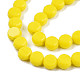 Opaque Solid Color Glass Beads Strands GLAA-N052-05B-A05-3