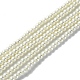 Umweltfreundliche runde Perlenstränge aus gefärbtem Glasperlen HY-A002-3mm-RB011-1