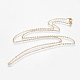 Umweltfreundliche Halsketten aus Messing mit Gestellbeschichtung X-MAK-G002-09G-FF-2