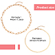 ANATTASOUL 4Pcs 4 Style Alloy Paperclip & Herringbone Chain Necklaces Set NJEW-AN0001-09-2