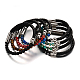 Bracelets de cordon en cuir BJEW-E273-02M-1