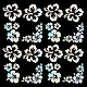Gorgecraft 4 juego de calcomanías de flores de hibisco hawaiano para coche DIY-WH0308-230-1