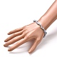 Natural Angelite Chips Beads Stretch Bracelets BJEW-JB06621-3