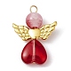 10 pendentif en perles de verre de 10 couleurs. PALLOY-JF02272-3