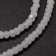 Chapelets de perle en verre imitation jade GLAA-K013-01-3
