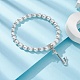 Bracciali di perline perla tratto vetro BJEW-JB09696-05-2
