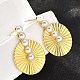 Латунные болтающиеся серьги EJEW-F358-02G-5