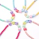 Colliers de perles extensibles pour enfants NJEW-JN03512-1