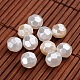 Faceted Round Imitation Pearl Acrylic Beads OACR-L004-2023-1