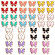 SUNNYCLUE 1 Box 100Pcs 10 Colors Enamel Butterfly Charm Butterflies Charms Metal Animal Charm Small Butterfly Charms for Jewelry Making Charms Women Adults DIY Earring Necklace Bracelet Crafting ENAM-SC0002-90-1