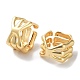 Brass Open Cuff Rings for Women RJEW-E292-25G-1