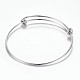 Adjustable 304 Stainless Steel Expandable Bangle Making X-BJEW-G515-05P-2