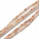 Brins de perles de netstone rouge naturel G-B004-A10-1