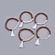 Natural Mixed Stone Beads Bracelets BJEW-JB03963-1