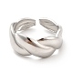 304 открытое манжетное кольцо из нержавеющей стали для женщин RJEW-F131-17P-2
