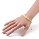 Bracelets de perles tressées en cordon de polyester ciré réglable BJEW-JB05846-02-5