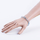 Faceted Glass Stretch Bracelets BJEW-JB03644-04-3