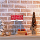 ヴィンテージメタルブリキサイン  バーの鉄の壁の装飾  レストラン  カフェパブ  長方形  クリスマステーマの模様  15x30x0.03cm AJEW-WH0227-007-6